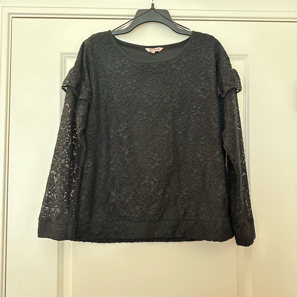Juicy Couture Black Lace Blouse